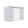 CASETA METALICA 3,96 M&sup2; 279 X 142 X 184 CM PLATA