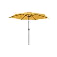 PARASOL ALUMINIO INCLINABLE MOSTAZA 3 M TUBO 48 MM CON MANIVELA
