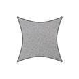 TOLDO VELA SOMBREO CUADRADO GRADE SAIL 340 GR 5,4X5,4 M GRIS CLARO