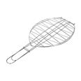 PARRILLA RODABALLO INOX 65,5 X 31 CM