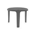 MESA AUXILIAR RESINA 50 X 39 CM ANTRACITA
