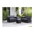 CONJUNTO RATAN RESINA ANTRACITA MARIE LOUNGE