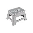 TABURETE PLEGABLE GRIS 29X22X22CM