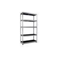 ESTANTERIA METAL 5 ESTANTES PP SIN TORNILLOS RIVET ALLOY 180 X 100 X 38 CM