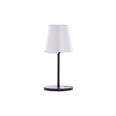 LAMPARA DE MESA DE METAL BLANCA 38CM USB RECARGABLE  250 LUMENS REGULABLE CCT 3000-4000