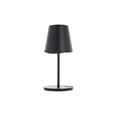 LAMPARA DE MESA DE METAL NEGRO 38CM USB RECARGABLE  250 LM REGULABLE CCT 3000-4000K