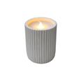 VELA DOLO DE CERA Y CERAMICA 20 LM LUZ EFECTO LLAMA PILAS (2AAA) 10X8 CM