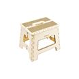 TABURETE PLEGABLE BEIGE 29X22X27CM