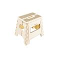 TABURETE PLEGABLE BEIGE 29X22X32CM