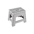 TABURETE PLEGABLE GRIS 29X22X27CM