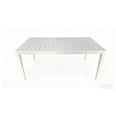 MESA ALUMINIO RECTANGULAR 175X100 CM BLANCO