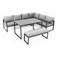 CONJUNTO RINCONERO ACERO CON MESA ALTA BOLONIA