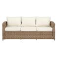 SOFA RATAN 3 PLAZAS NATURAL