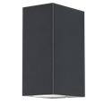 APLIQUE EXTERIOR CONFO NEGRO 2XGU10 IP44