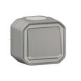 PULSADOR LUMINOSO SUPERFICIE GRIS IP55 NEW PLEXO