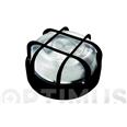 APLIQUE EXTERIOR REDONDO CON REJILLA BLANCO IP44 E27 100 WT FAMATEL
