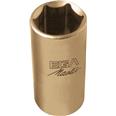 LLAVE DE VASO 1/2" - 7 MM  SERIE LARGA ANTICHISPA  Cu-Be. (6 CANTOS)