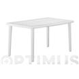 MESA DE POLIPROPILENO RECTANGULAR BLANCA 140X90 CM OLOT
