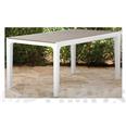 MESA DE RESINA RECTANGULAR BLANCA/CAPUCHINO 160X90X75 CM HARMONY