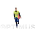 CHALECO B&Aacute;SICO 100% ALTA VISIVILADAD POLI&Eacute;STER CON BANDAS REFLECTANTES Y CIERRE VELCRO AMARILLO FLUOR TALLA L JUBA