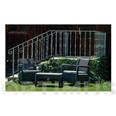 CONJUNTO DE RATAN DE RESINA GRIS ANTRACITA TARIFA BALCONY