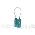 CANDADO CON COMBINACION, ARCO FLEXIBLE DE ACERO Y CIERRE TSA HOMOLOGADO 31 MM  BASE , ADMITE DE  55 X 13.4 MM ARREGUI