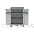 ARMARIO RESINA MEDIO 2 ESTANTES WAVE GRIS 70 X 43,8 X 97,9 CM JOBGAR 