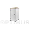 ARMARIO RESINA BALCON PUERTA REVERSIBLE BEIGE/TAUPE QF+