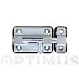 CERROJO PASADOR BASE PLASTICO MOD.383 38 X 34 MM CROMADO BRILLO AMIG