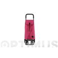 CARRO COMPRA 4 RUEDAS GIRATORIAS MANGO GRADUABLE GRANATE ROLSER