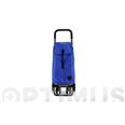 CARRO COMPRA 4 RUEDAS GIRATORIAS MANGO GRADUABLE AZUL ROLSER