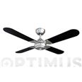 VENTILADOR DE TECHO NEGRO MODELO BALEAR EDM CON 4 ASPAS REVERSIBLES 