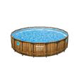 PISCINA POWER STEEL SWIM DISE&Ntilde;O MADERA 23062 L DEPURADORA DE CARTUCHO DE 5678 L/H &Oslash; 549 X 122 CM