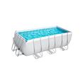 PISCINA POWER STEEL RECTANGULAR  8124 L DEPURADORA DE CARTUCHO 2.006 L/H 412X201X122 CM