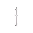BARRA DE DUCHA REDONDA FABRICADA EN ACERO INOX SOPORTES AJUSTABLES DE ABS 65 CM L CROMADO