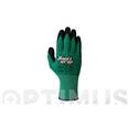 GUANTE "FEEL&GRIP" DE NYLON RECUBIERTO DE L&Aacute;TEX CON TECNOLOG&Iacute;A ANR EN PALMA COLOR VERDE/NEGRO CARTONCILLO    H257/9  JUBA
