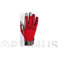 GUANTE CUERO SINT&Eacute;TICO CON ELASTANO CIERRE VELCRO COLOR ROJOCARTONCILLO  H270R/10  JUBA