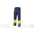PANTAL&Oacute;N BICOLOR ALTA VISIBILIDAD (AMARILLO/AZUL MARINO) TALLA L VELILLA