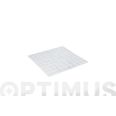ALFOMBRA BA&Ntilde;O ANTIDESLIZANTE CON VENTOSAS BCN 54X54 TRANSLUCIDO .