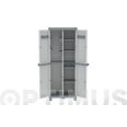 ARMARIO RESINA ESCOBERO WAVE GRIS 70X43,8X181,8 CM