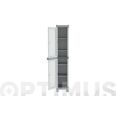 ARMARIO RESINA TAQUILLERO 4 ESTANTES WAVE GRIS 35X43,8X181,8 CM