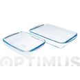 BANDEJA VIDRIO HORNO PYREX (SET 2 UDS) 35 X 23 CM / 28 X 20 CM PENGO .