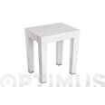 BANQUETA LOMBOK 38X29X41 BLANCO TATAY