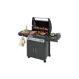 BARBACOA A GAS 3 QUEMADORES + HORNILLO PLUS DARK 9.600 + 2.300 W