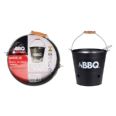 BARBACOA BUCKED SOBREMESA Ø 26,5 X 25 CM NEGRO