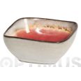 BOL MINI STONEWARE BICOLOR IRREGULAR 8X3,5 CM ROJO PENGO