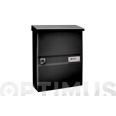 BUZON EXTERIOR ACERO COLONIA NEGRO BTV