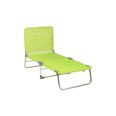 CAMA PLAYA MULTIFUNCION CON ASA ALUMINIO FIBRELINE PISTACHO