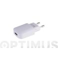 CARGADOR DE CARGA R&Aacute;PIDA CON 1 PUERTO USB (2,1A)