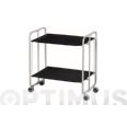 CARRITO DE TE PLEGABLE GRIS/NEGRO